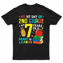2Nd Grade Back To First Day Of School Shirt Boys Girl Gift
