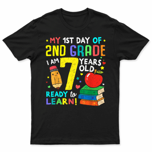 2Nd Grade Back To First Day Of School Shirt Boys Girl Gift