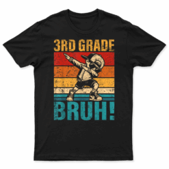 3Rd Grade Bruh Dabbing Boy Third Grade Squad Boy Student T Shirt