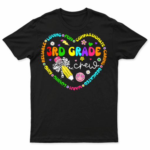 3rd Grade Crew Back To School Third Grade Teacher Student