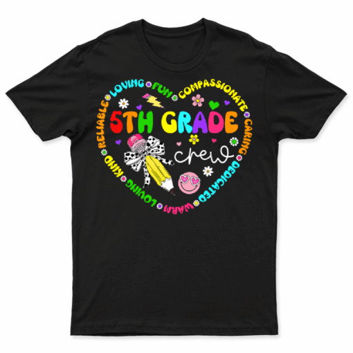 5th Grade Crew Back To School Fifth Grade Teacher Student
