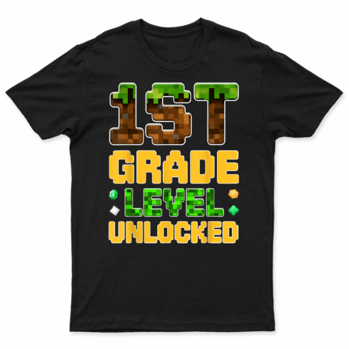 Back To School 1St Grade Boys Gamer First Day Of First Grade T Shirt