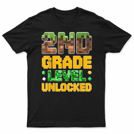 Back To School 2Nd Grade Boys Gamer First Day Second Grade T Shirt