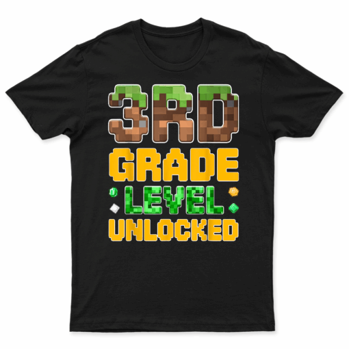 Back To School 3Rd Grade Boys Gamer First Day Of Third Grade T Shirt