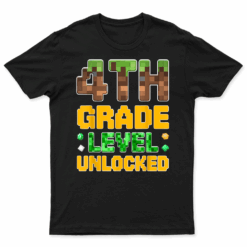 Back To School 4Th Grade Boys Gamer First Day Fourth Grade T Shirt