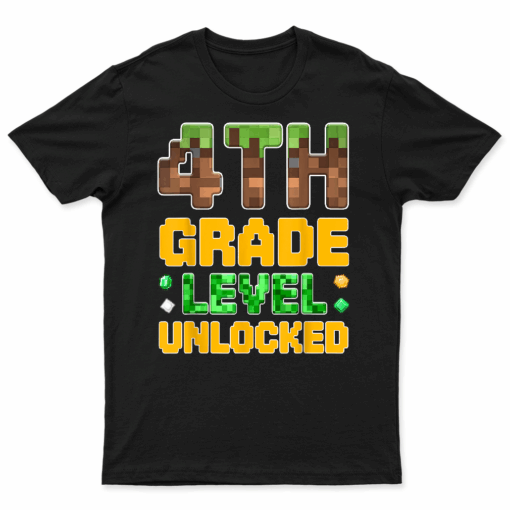 Back To School 4Th Grade Boys Gamer First Day Fourth Grade T Shirt