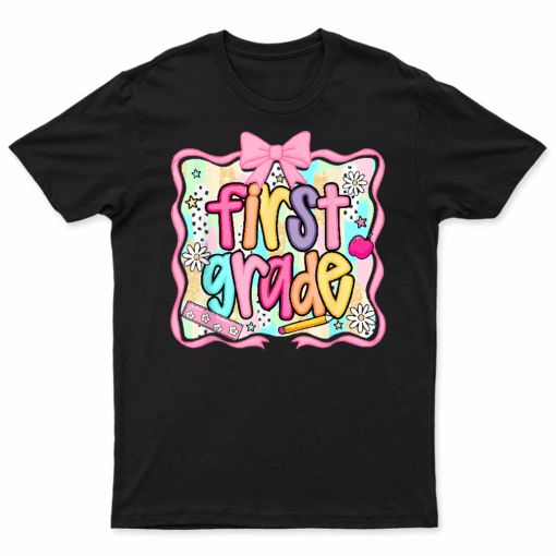 Back To School Hello First Grade Team 1St Grade Boy Girl T Shirt