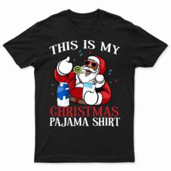 Black African American Santa Claus Christmas Pajamas