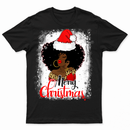 Black African Girl American Melanin Christmas Santa Hat