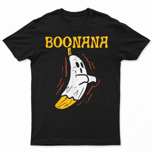 Boonana Cute Ghost Banana Halloween Costume Men Women Kids T Shirt