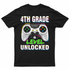 Boys First Day Of 4Th Grade Shirt Kids Gaming Back To School T Shirt