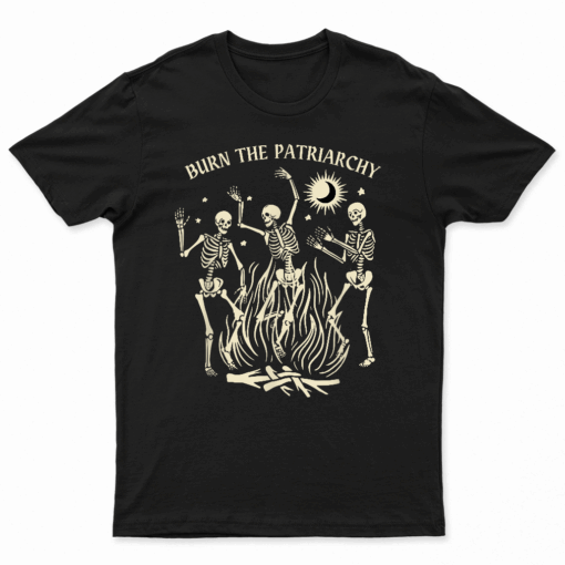 Burn The Patriarchy Funny Feminist Halloween T Shirt