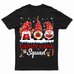Candy Cane Squad Gnome Christmas Merry Xmas T Shirt
