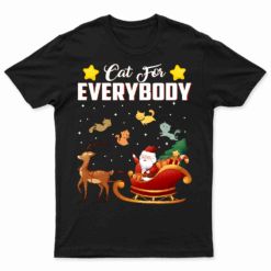 Cats For Everybody Men Kids Women Ugly Christmas Cat T Shirt