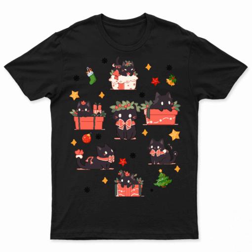 Christmas Black Cat Black Cat Christmas Kitten Christmas