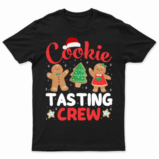 Christmas Cookie Tasting Crew Funny Pajamas Family Xmas T Shirt
