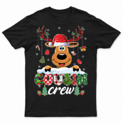 Christmas Cousin Crew Reindeer Santa Hat Lights