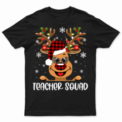 Christmas Cousin Crew Reindeer Santa Hat Lights Kids Teen