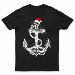 Christmas Lights Boating Sailing Cruise Boat Gifts T Shirt