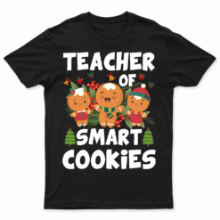 Christmas Teacher Cute Gingerbread Cookies Funny Holiday T Shirt