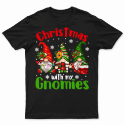 Christmas With My Gnomies Buffalo Red Plaid Gnome For Family T Shirt