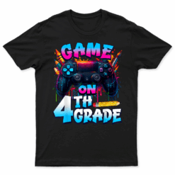 Controller Game On 4Th Grade First Day Of School Boys Kids T Shirt
