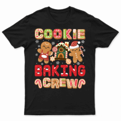 Cookie Baking Crew Christmas Santa Family Gingerbread Team T Shirt