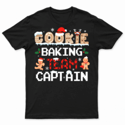 Cookie Baking Team Captain Gingerbread Christmas T Shirt