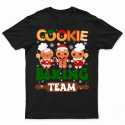 Cookie Baking Team Family Christmas Gingerbread Team Groovy T Shirt
