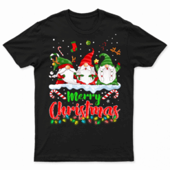 Cute Gnomes Merry Christmas Light Family Gnome Xmas Matching T Shirts