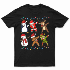 Dabbing Santa Friends Christmas Boys Girls Men Xmas Dab T Shirt