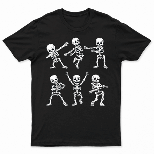 Dancing Skeletons Dance Challenge Boys Girl Kids Halloween T Shirt