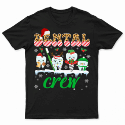 Dental Crew Christmas Santa Reindeer XmasDental Tools T Shirt