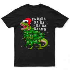 Dinosaur Christmas Shirt Fa Ra Rawr Tree Rex Boys Xmas Gift T Shirt