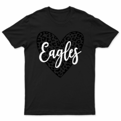 Eagles Heart School Sports Fan Team Spirit T Shirt