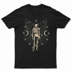 Fairy Grunge Fairycore Aesthetic Butterfly Skeleton Gothic T Shirt