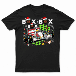 Formula Racing Car Box Box Box Radio Call Fun Christmas Tree T Shirt