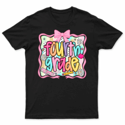 Fourth Grade Floral Coquette 4Th Grade Girls Back To School T Shirt