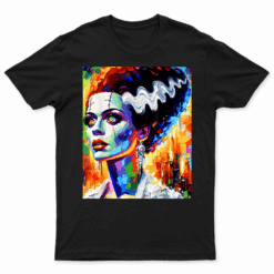 Frankenstein Monster And Bride Halloween Matching Couple T Shirt