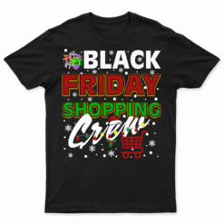 Friday Shopping Crew Christmas Lights Black Shopping Family
