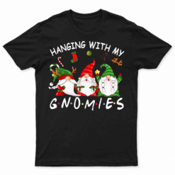 Funny Christmas Gnome Hanging With My Gnomies Family Pajamas T Shirtsss