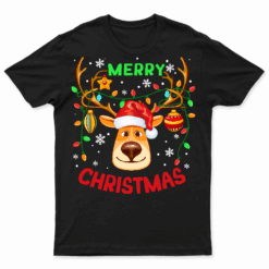 Funny Reindeer Gift Shirt Merry Christmas