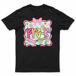 Groovy Pre K Back To School First Day Of School Boy Girl T Shirt