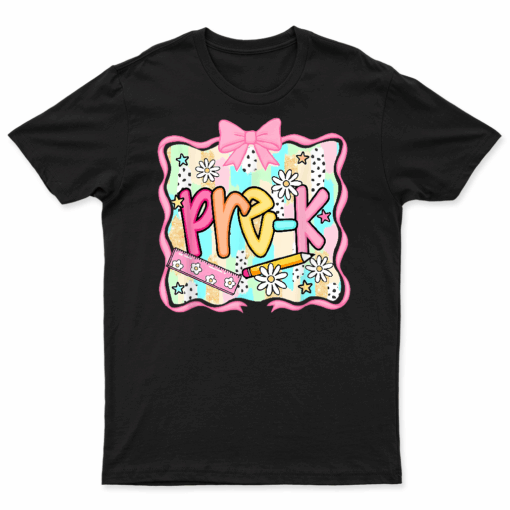 Groovy Pre K Back To School First Day Of School Boy Girl T Shirt