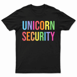 Halloween Dad Mom Daughter Adult Costume Unicorn Security T Shirt