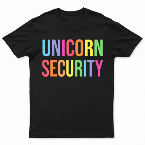 Halloween Dad Mom Daughter Adult Costume Unicorn Security T Shirt