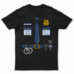 Halloween Policeman Costume Halloween Police Officer Costume T Shirt