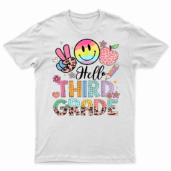 Hello 3Rd Grade Boy Girl Teacher Back To School 3Rd Grade T Shirt