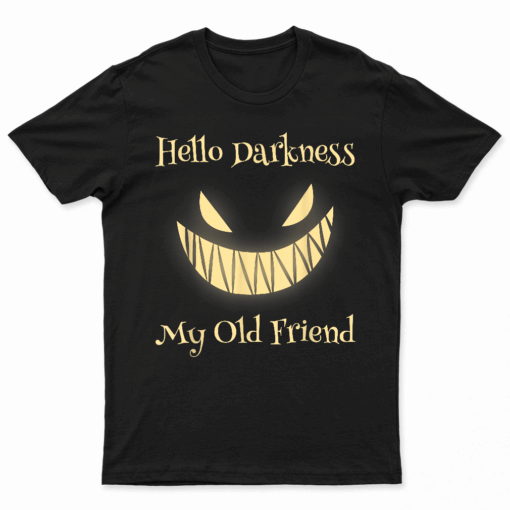 Hello Darkness My Old Friend Scary Pumpkin T Shirt
