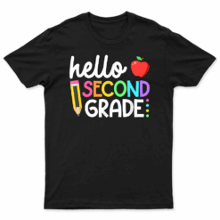 Hello Second Grade Team 2Nd Grade Back To School Teacher Kid T Shirt
